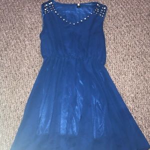 Midnight Blue Mini Dress